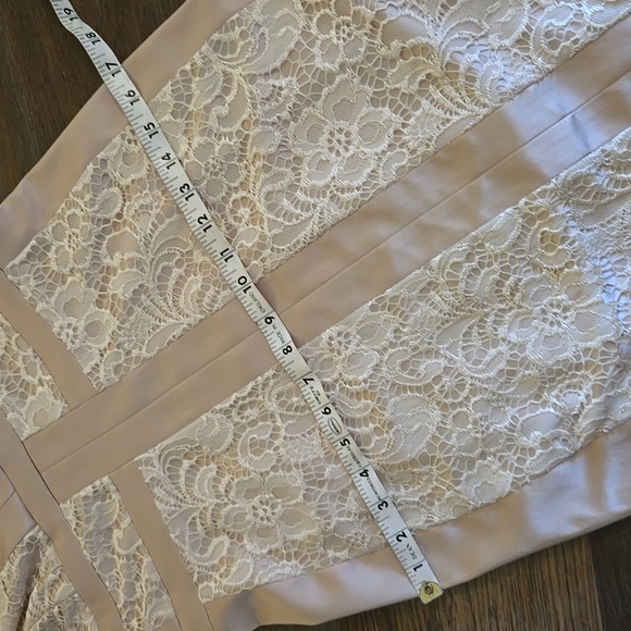 Jax Satin And Lace Blush Dress - Picture 8 of 10